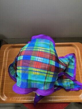 Stunning Silk Scarf, vibrant, square scarf, vintage Liz Claiborne